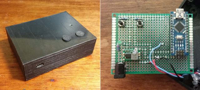 Krabička řídící elektroniky, osazená deska